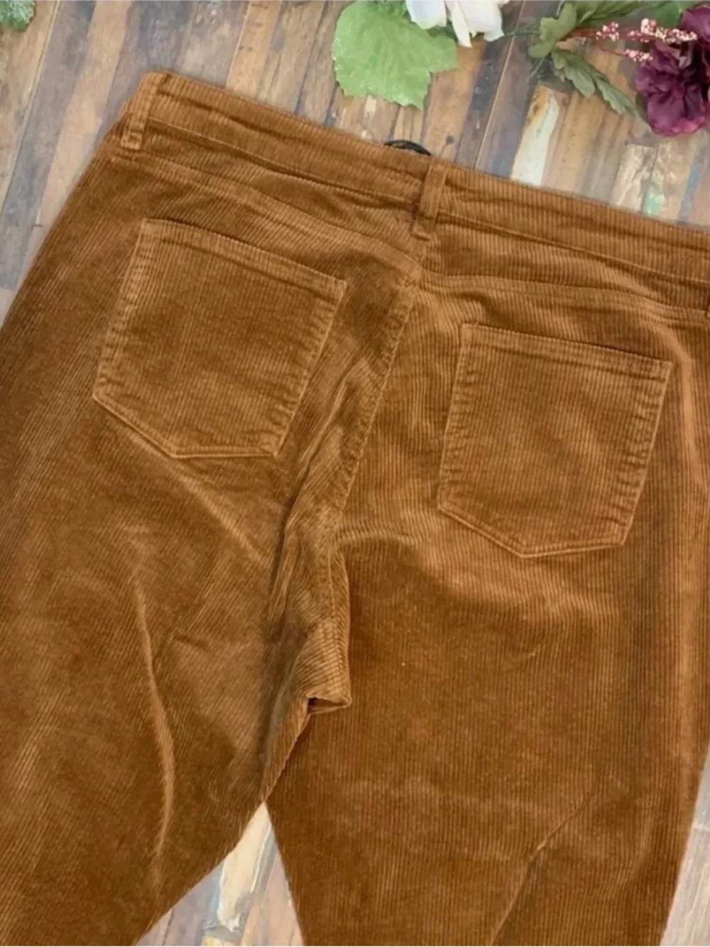 KUT FROM THE KLOTH NWT Cognac Kelsey High Waist Corduroy Pants 16W
